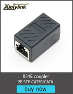 Xintylink CAT7 RJ45 Connector RJ RG45 Ethernet Cable Plug CAT8 8P8C FTP STP Shielded CAT6A Network SFTP LAN 10/50/100pcs