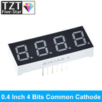 0.4 Inch Digital Tube LED Display 1Bit 2 Bit 3 Bit 4 Bit Clock Common Anode Cathode 0.4" 7 Segment Led DIY Red Board for arduino