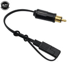 DIN Hella Powerlet Plug to SAE Battery Adapter Connector Cable for BMW Motorcycle with SAE To SAE Adapter