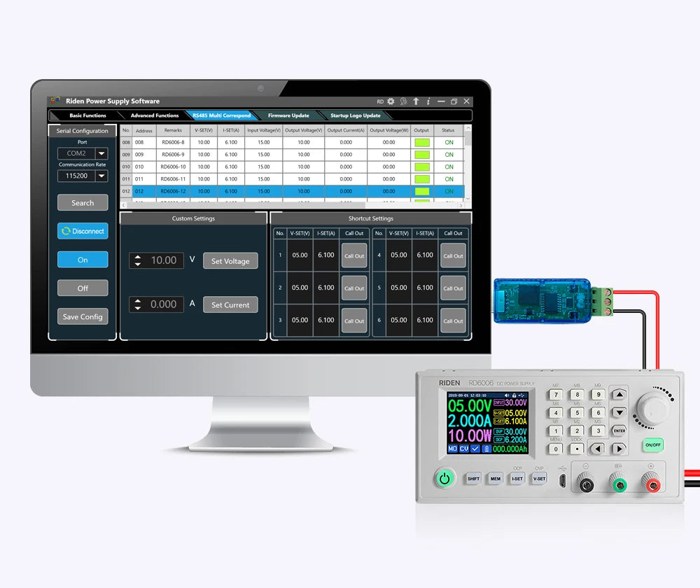 RD RS485 Module for RD Series Power Supply Batch Control Not Contain USB-485 Module