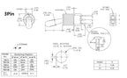 Salecom SH T80-T Z1 Large Long Handle Mini Toggle Switch 12mm Panel Mount 5A/125VAC
