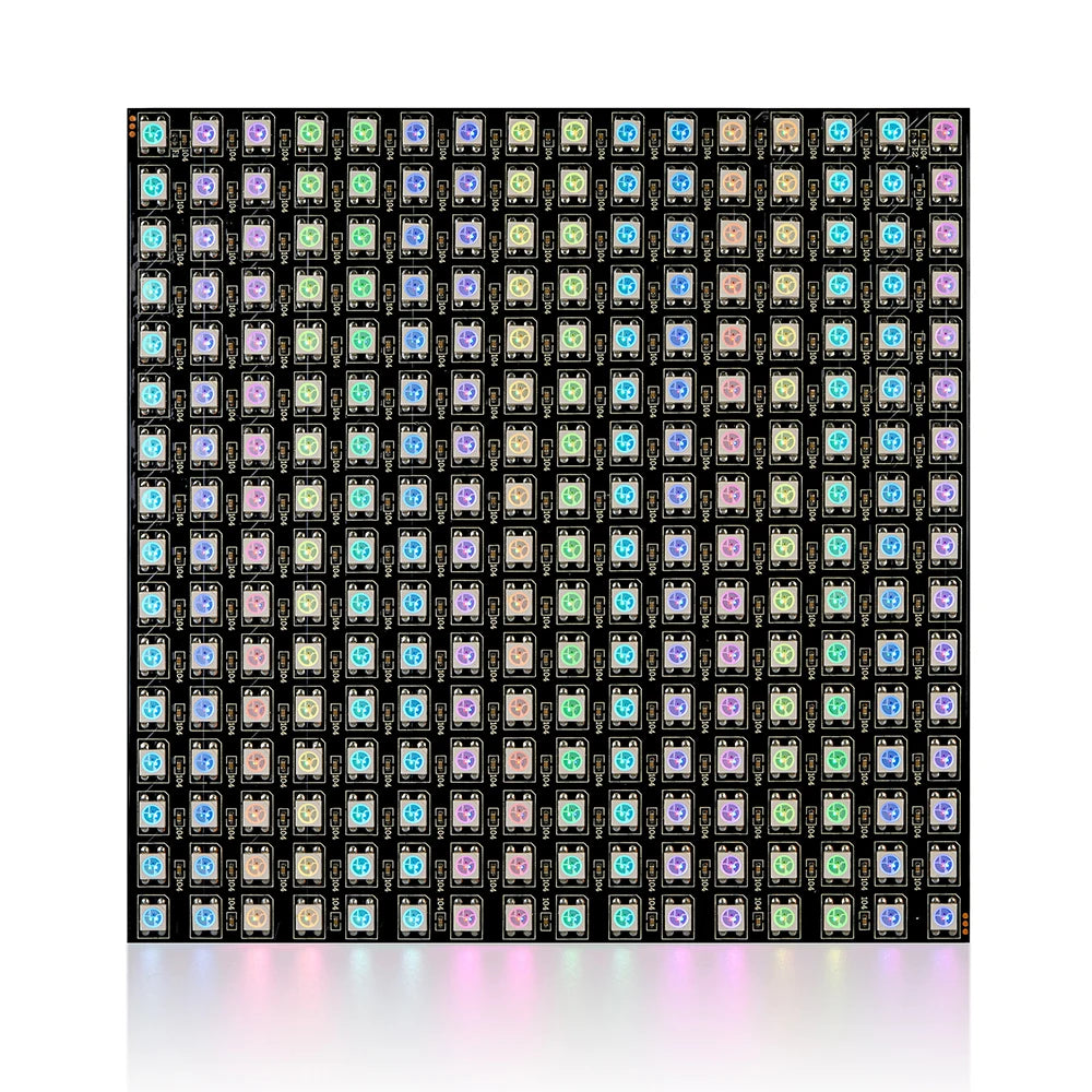 1-10Pcs WS2812B RGB Flexible 16x16 8x32 256Leds Pixel Panel Matrix Screen Led Module WS2812 IC ECO Individually Addressable DC5V