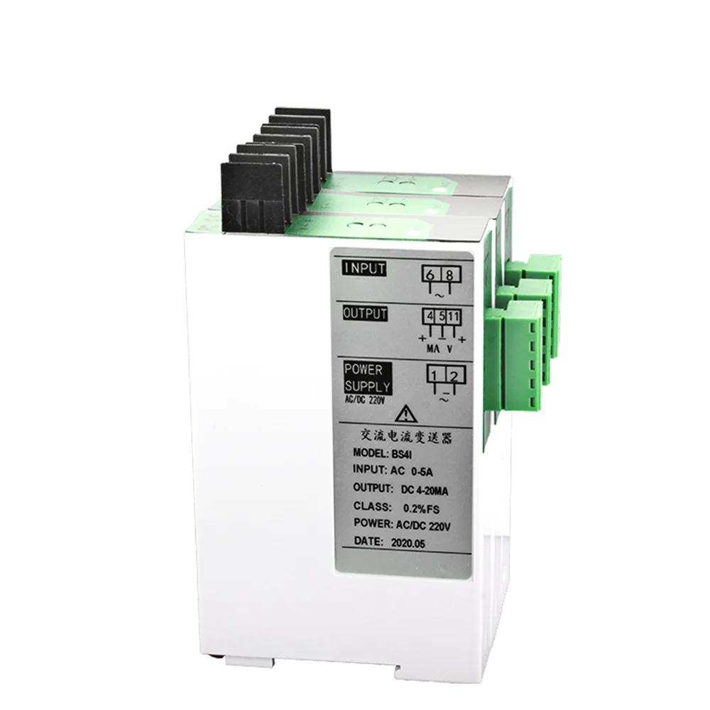 AC 0-1A 2A 5A 10A Current Transmitter 4-20mA 0-5V RS485  Output AC Current Transducer