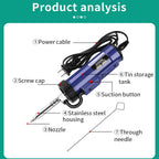LUXIANZI Electric Suction Tin Gun Powerful Desoldering Pump Hand Welding Tools Removal Vacuum Soldering Sucker Pen Desolder