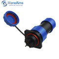 LD20 2/3/4/5/6/7/8/9/10/11/12 Pin Male + Female 20mm Circular Wire Panel Aviation Connector Socket Industrial Waterproof Connect