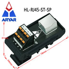 Quick Wiring RJ45 Female To Spring Termianl Block Module RJ45 Vertical Breakout Board Din Rail Mounting Splitter Adapter