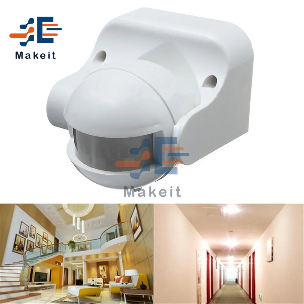 180 Degree Outdoor PIR Infrared Motion Sensor Detector Movement Switch AC 220V-240V IP44 Security Motion Sensor 50Hz 3-2000LUX