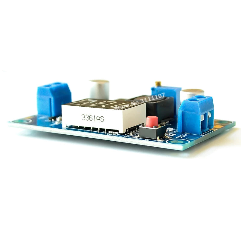 LM2596 DC-DC adjustable step-down module with voltmeter display