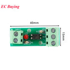 20Pc/1pc 1 Channel Way Optocoupler Isolation Module PC817 3V-5V 12V 24V Photoelectric Isolator Rail Holder PLC Drive Motor Board