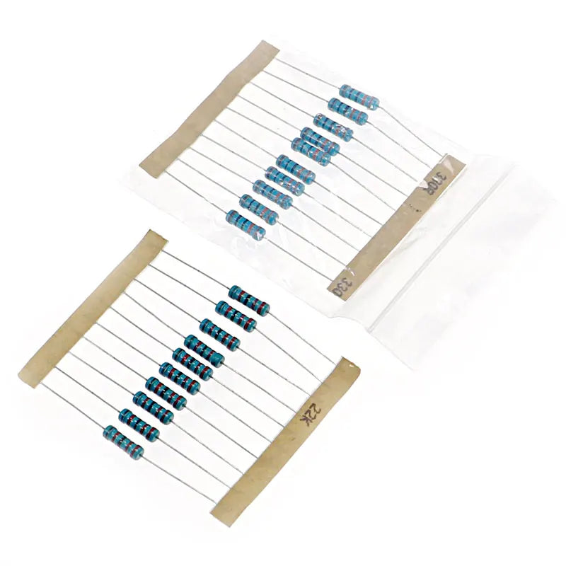 1000Pcs/lot 100 Values 1 ohm-1M ohm 1W 1% Metal Film Resistor Resistance Assortment Kit Set