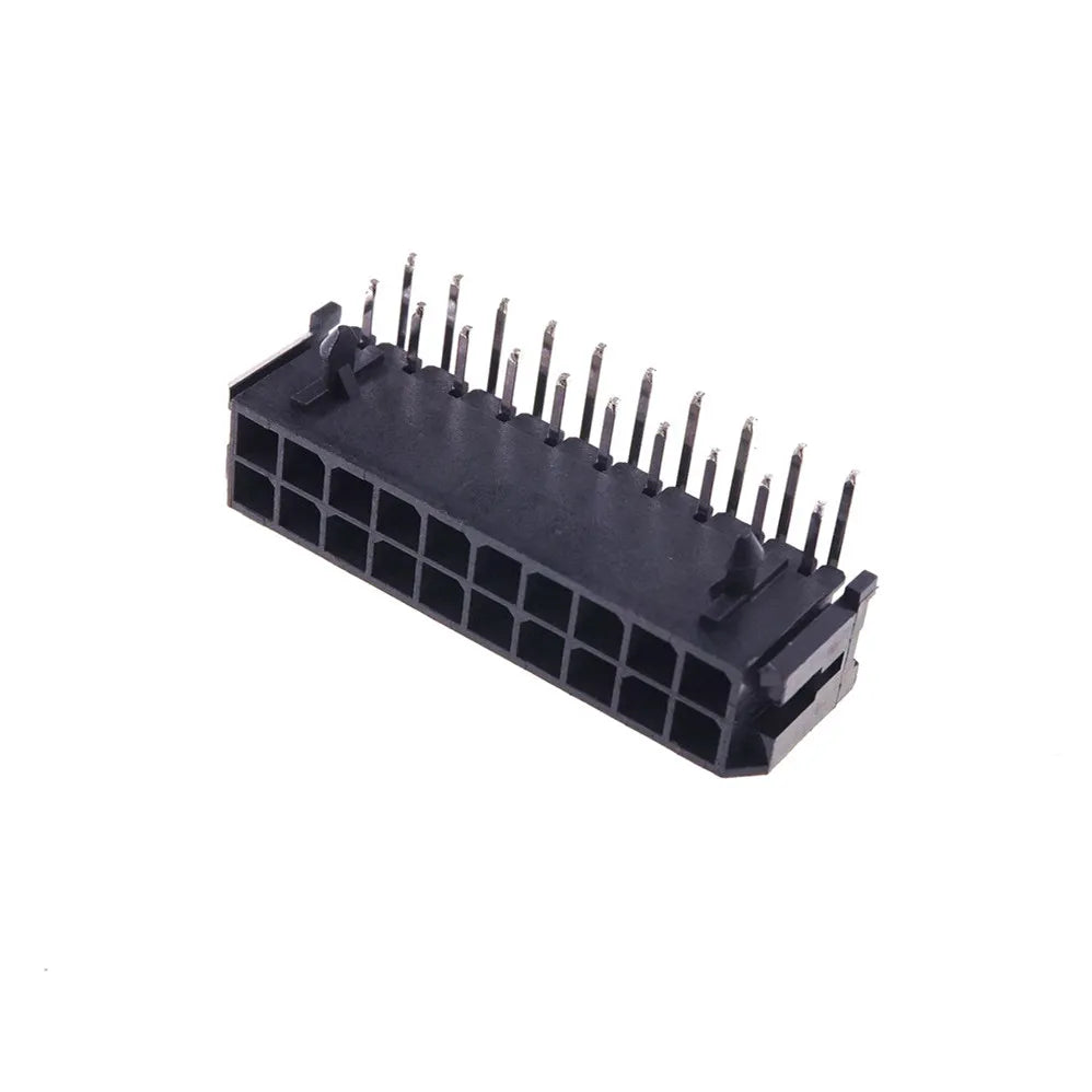 10/100Pcs 3.0mm Wafer Micro-Fit 3.0 Connector PCB Male Header Right Angle 2 4 6 8 10 12 14 16 18 20 22 24 Pin Board Solder 43045