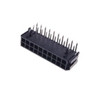 10/100Pcs 3.0mm Wafer Micro-Fit 3.0 Connector PCB Male Header Right Angle 2 4 6 8 10 12 14 16 18 20 22 24 Pin Board Solder 43045