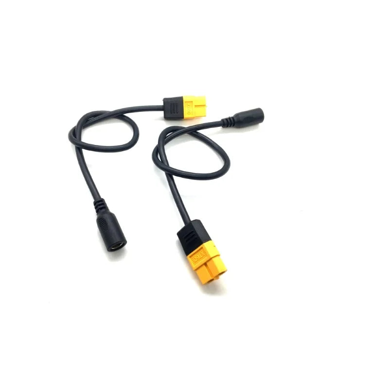 2PCS XT60 to DC 5.5/2.1mm Female Adapter Power Cable
