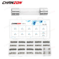 6x30 Fast Blow Glass Tube Fuses Set 6*30 0.5A 1A 2A 3A 4A 5A 6A 8A 10A 12A 15A 250V 125V 12V Assorted Kit with Box 55pcs