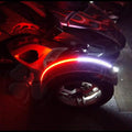 2x Dual Color LED flex Fender Channel Strip Red White Can Am Spyder f3s ryker dual color 3528 Orange LED strip Light