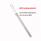 80W Digital Electric Soldering Iron Set Kit Temperature Adjustable 220V 110V  Ceramic Heater Soldering Tips Welding Tool  set