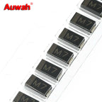 50pcs/lot SMD Rectifier diode M1 M2 M4 M7 1N4001 1N4002 1N4004 1N4007 1A 50V 100V 400V 1000V DO-214AC SMA
