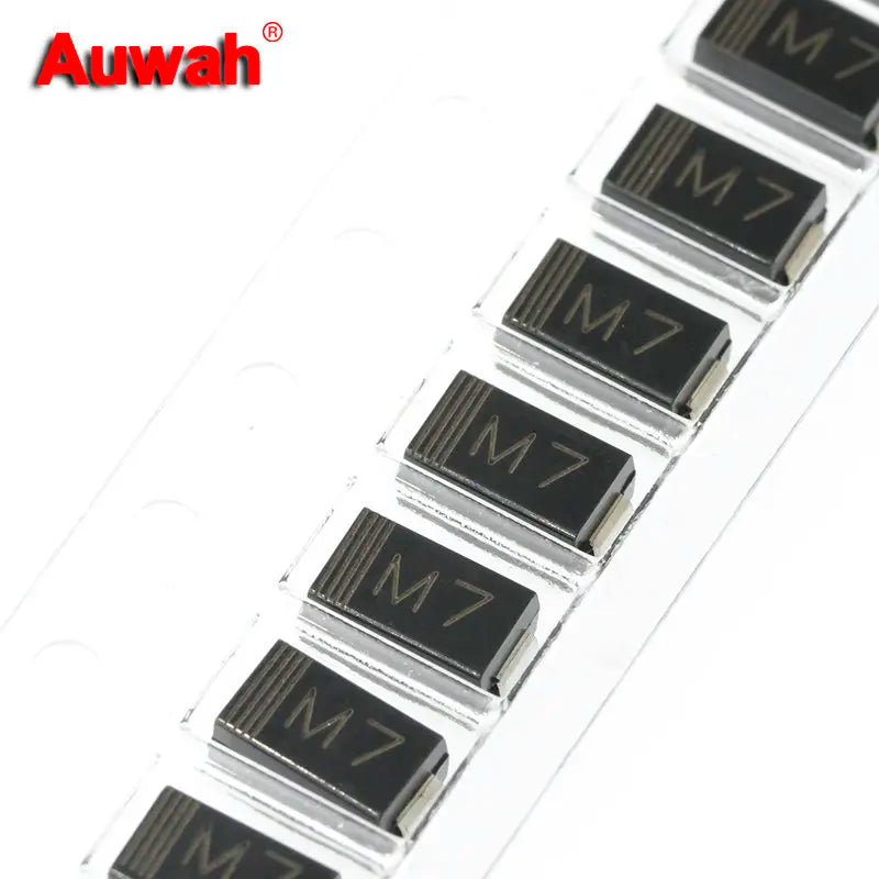 50pcs/lot SMD Rectifier diode M1 M2 M4 M7 1N4001 1N4002 1N4004 1N4007 1A 50V 100V 400V 1000V DO-214AC SMA