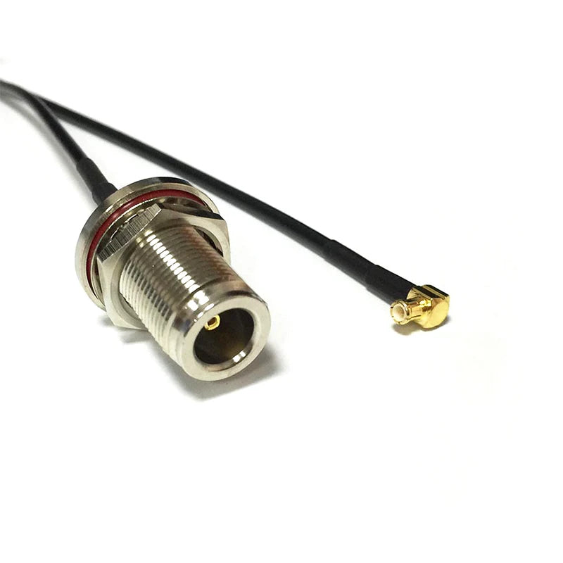 MCX Right Angle 90-Degree Switch N Type Female Bulkhead Pigtail Cable RG316 RG174 RG178 15cm/30cm/50cm/100cm For Wifi Router