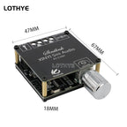 Bluetooth 5.0 Mini Cool Audio Digital Power Amplifier Board 20W*2 50W*2 100W*2 Stereo Wireless AMP Amplificador Module AUX Input