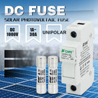 Photovoltaic Fuses 1000V DC Fuse Holder 10x38 GPV PV Solar Fuse System Protection Electrical Equipment Supplies Home Improvement
