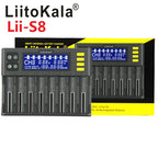 LiitoKala Lii-600 Lii-PD4 Lii-PD2 Lii-500 Lii-S8 LCD Battery Charger  For 21700 18650 18350 26650 22650 14500 NiMH