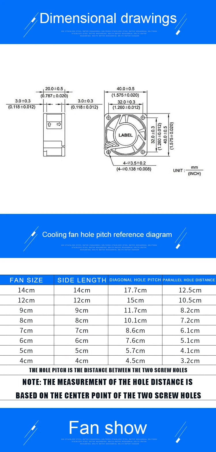 ACP4020 4cm 40mm Fan 40x40x20mm DC5V 12V 24V Cooling Fan for Inverter Router Inverter Power Supply