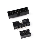 10PCS DC3 JTAG ISP Socket 2.54mm IDC Box Header Connector 6P/8P/10P/14P/16P/20P/30P/34P/40P Double Row Straight / Curved Needle