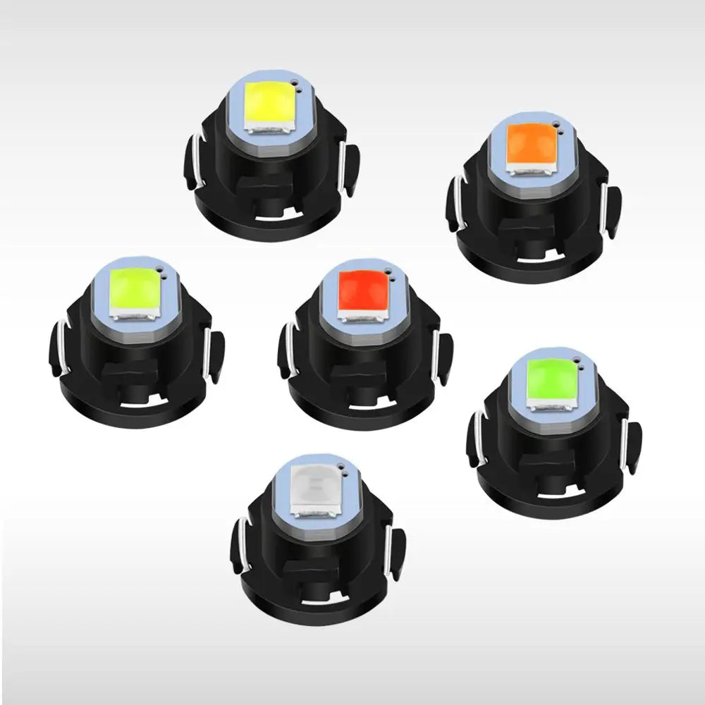 10Pcs T3 T4.2 T4.7 Led Bulb Canbus Super Bright Car Interior Lights Dashboard warming indicator Wedge Auto Instrument Lamp 12V