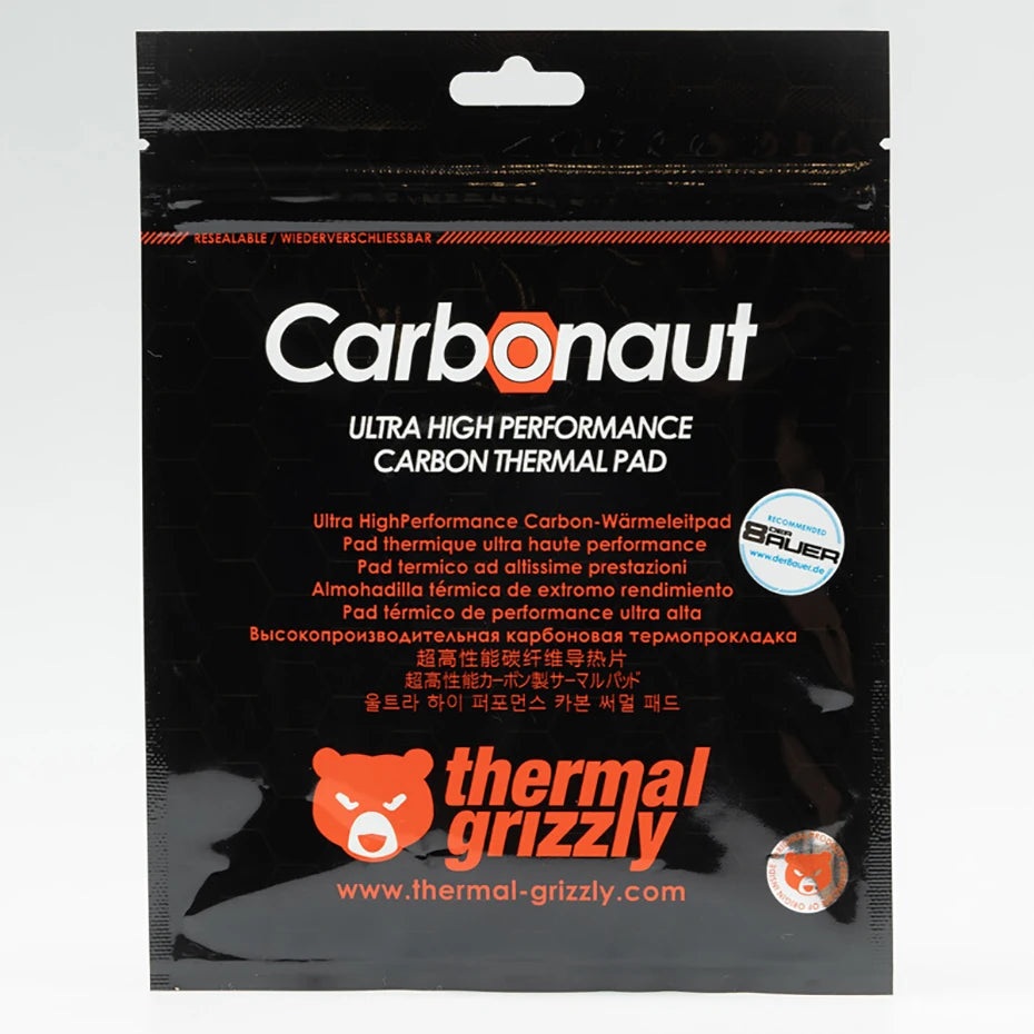 Thermal Grizzly Carbonaut Thermal Pad 62.5W/mk Reusable High Thermal Conductivity CPU/GPU Motherboard Heat Silicone Pad