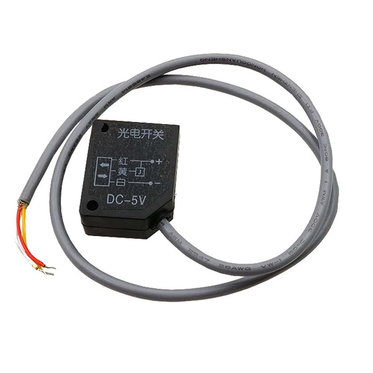 E18-50NK Infrared Obstacle Avoidance Sensor Diffuse Reflective Optoelectronic Switch 3-50CM NPN Normally Open 5V