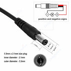 DC Power Splitter Cable 5.5mm 2.1mm 1 To 2/3/4/5/6/8 Way 5V 12V Power Adapter Connector Cord For LED Strip Lights CCTV Camera