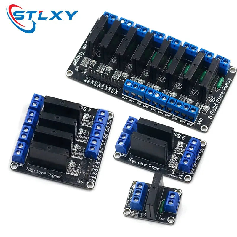 1-10Pcs 1 2 4 8 Channel 5V DC Relay Module Solid State High Level SSR AVR DSP G3MB-202P Relay for arduino