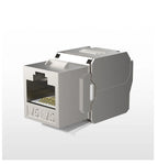 RJ45 Keystone Jack Module CAT8 Cat7 CAT6A Tool-Less STP Shielded Self-Locking CAT6 CAT5E Zinc Alloy Network Coupler Adapter