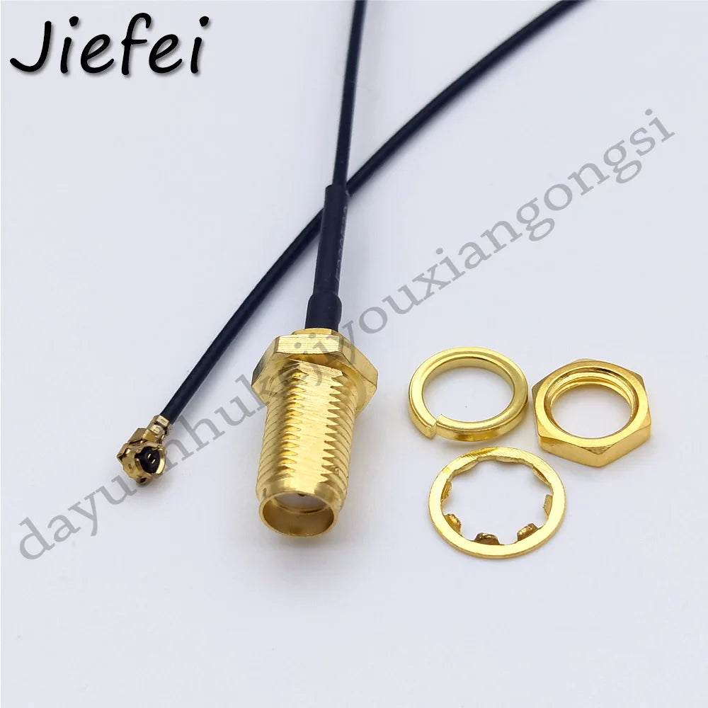 100-200Pcs 5cm 10cm 15cm 20cm SMA Pigtail RP-SMA / SMA Female Socket Jack to U.FL UFL Connector 1.13 Cable Pigtail