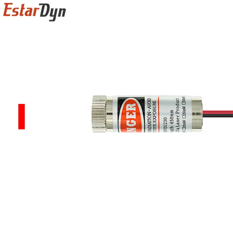 650nm 5mW Red Point / Line / Cross Laser Module Head Glass Lens Focusable Industrial Class
