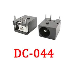 100Pcs DC005 5.5x2.1mm DC Power Supply Jack Socket Female Mount Connector DC-005 2.1mm X 5.5mm Black Barrel-Type PCB Holder