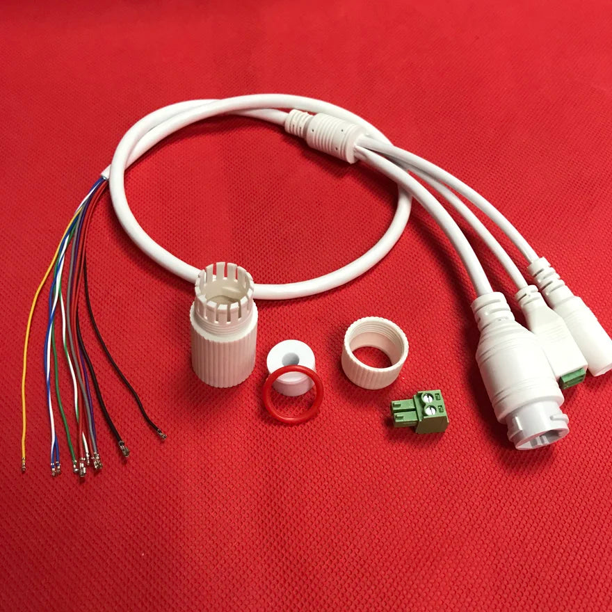 Network Cable RJ45+DC+RS485 For IPC PCB IP Board Module with RS485 Function Haikang XM Dahua Tianshitong Universal Line