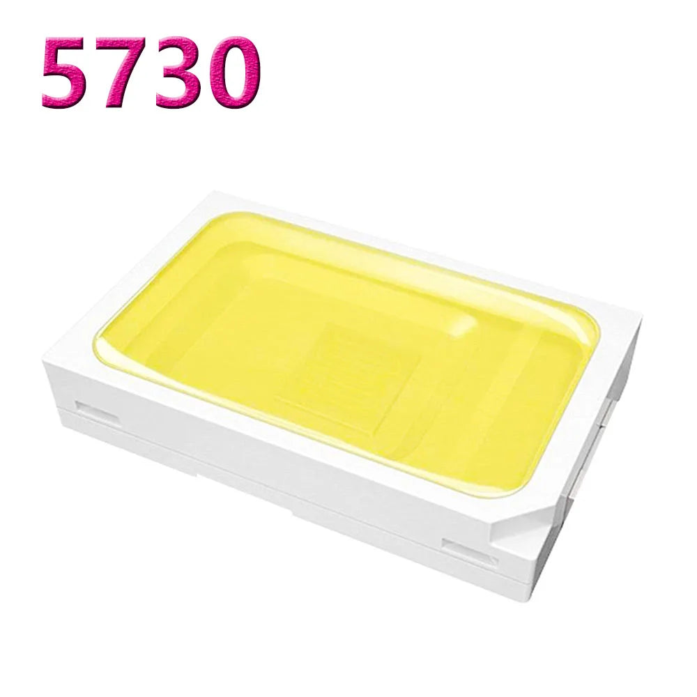 100pcs 3V LED SMD 5730 or 2835 Copper LED COB Chip Lamp Beads 0.5W Lighting Interior Replacement Parts for LED Round Board Bulb
