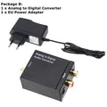 Latest Analog To Digital ADC Converter Optical Coax RCA Toslink Audio Sound Adapter SPDIF Adaptor For Apple TV For Xbox 360 DVD
