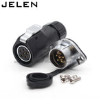 XHE20,  IP67 2/3/4/5/6/7/8/9/10/12 pin Waterproof connector, M20 Panel mount power cable connector male(socket) and female(plug)