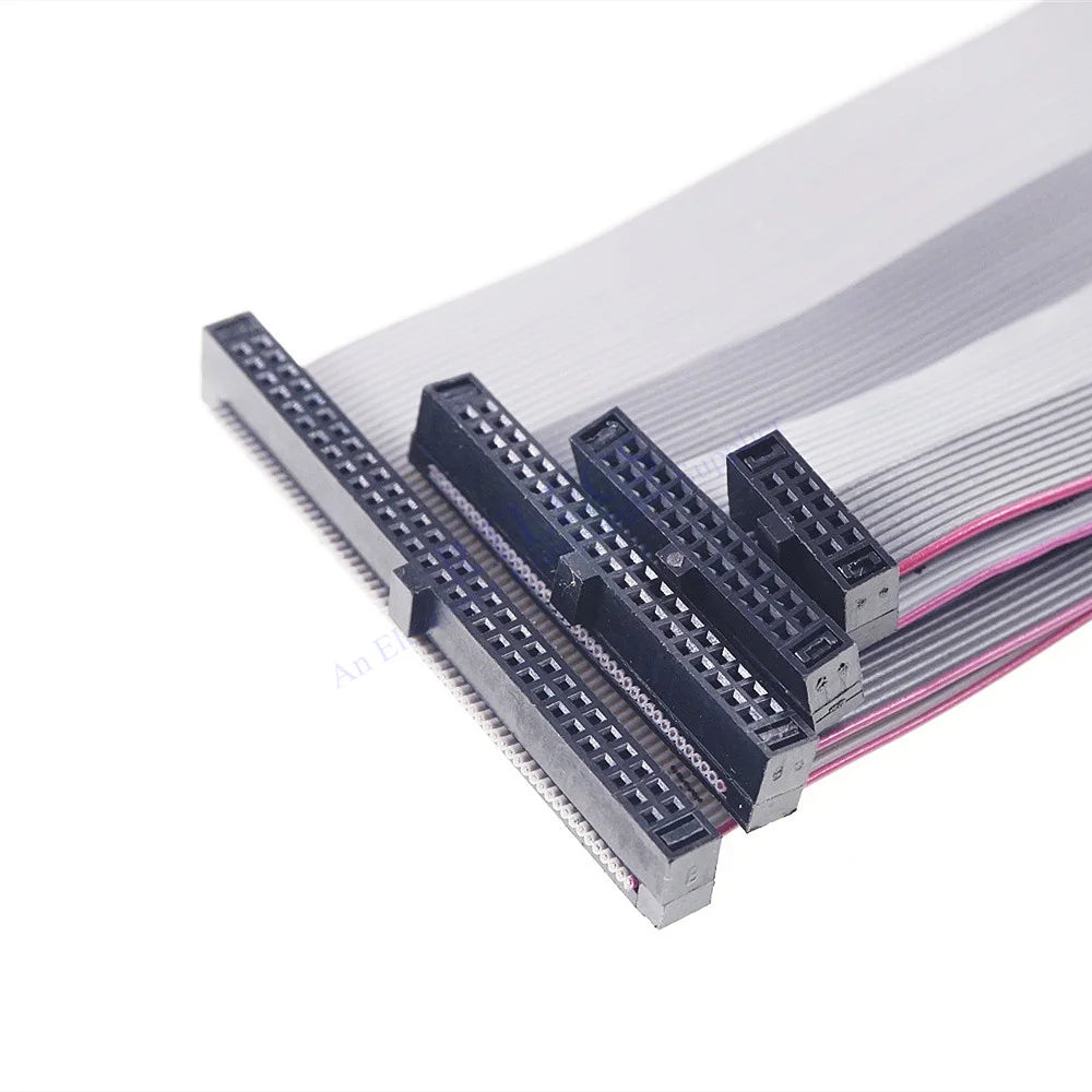 1Pcs 1.27 MM Pitch 6 8 10 12 14 16 20 24 26 30 34 40 44 50 60 80 Pin JTAG ISP DOWNLOAD Flat Ribbon Data Cable 30cm Length