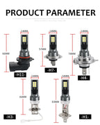 2PCS H8 H11 Led HB4 9006 HB3 9005 Fog Lights Bulb 3030 12SMD 6000K White Car Driving Running Lamp Auto Front Lamp Leds Light 12V