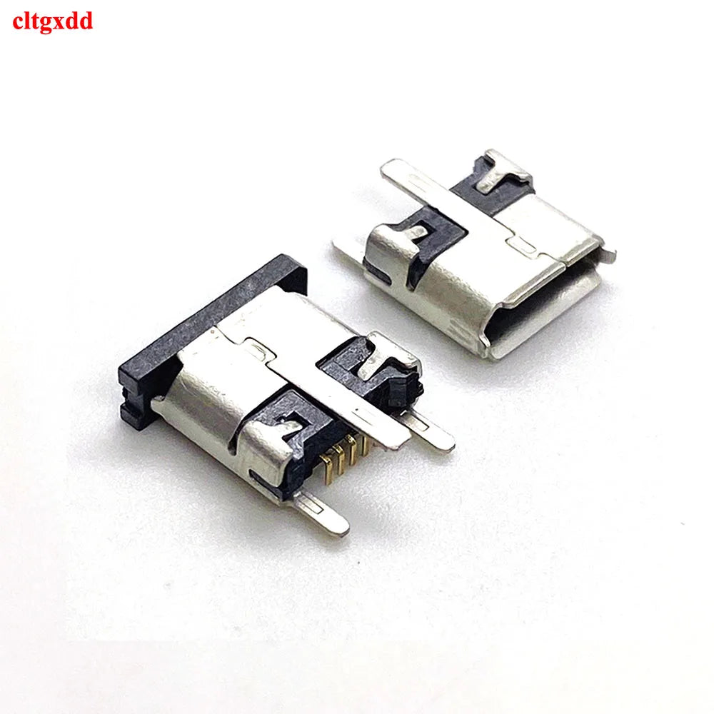 Cltgxdd 1 Piece Micro USB B 2.0 5Pin 3 Feet Charger Dock Port Outlet Connector Micro Vertical Type Smt 6.7H