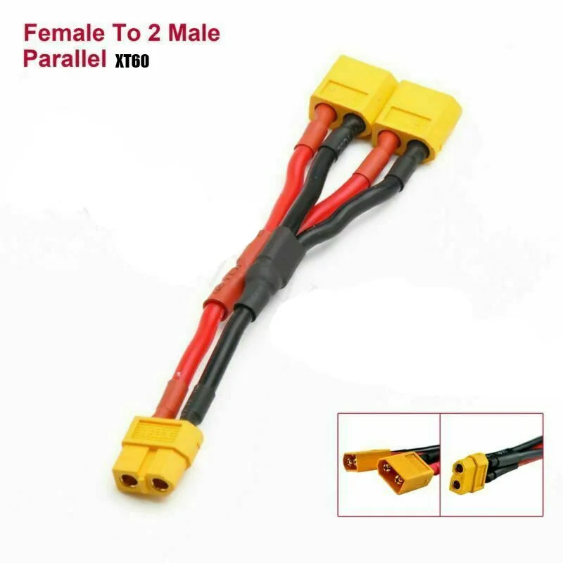 AMASS XT60 T Deans EC5 Tamiya XT90 EC3  XT150 Connector Deans Plug Silicone cable  Wiring Parallel Series for RC Lipo Battery