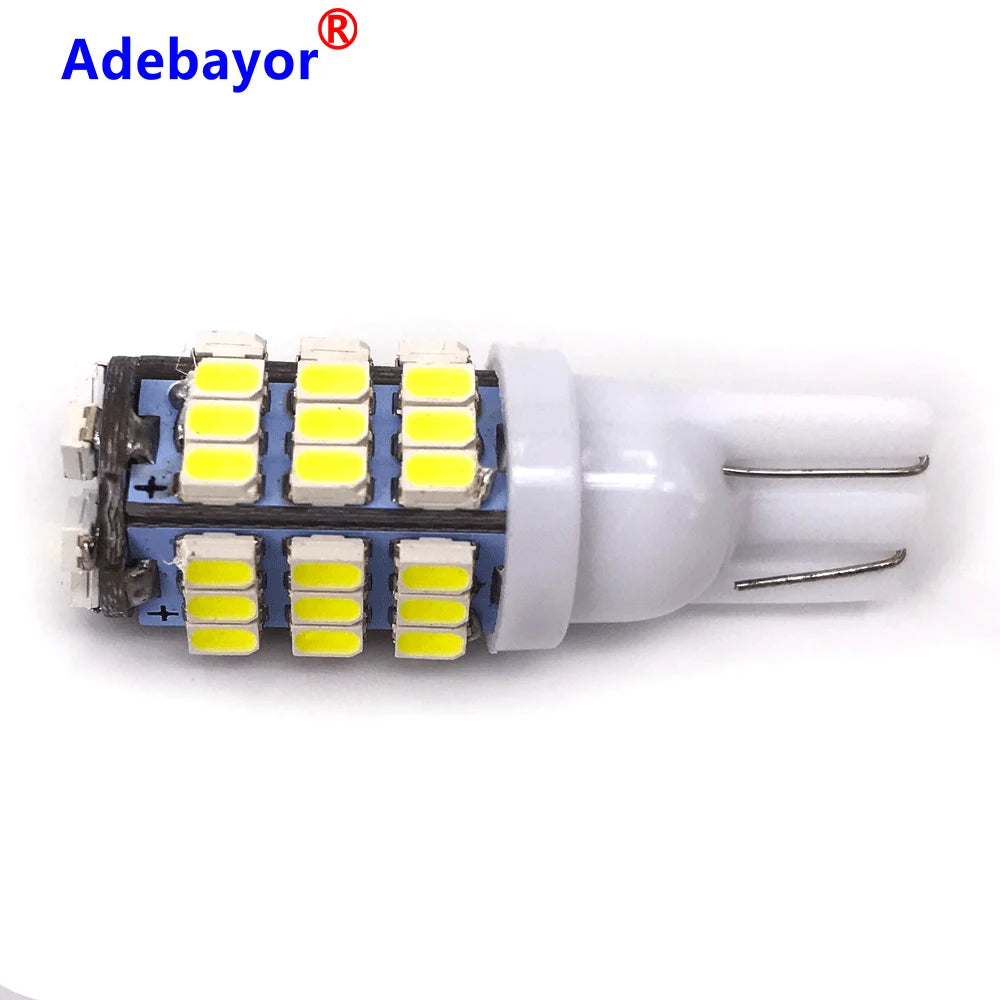 100pcs Car T10 42 Smd Leds Car Led Light Bulbs W5w 1206 3020 42smd 42led  White Color Side Interior Width Bulb Car Accessories