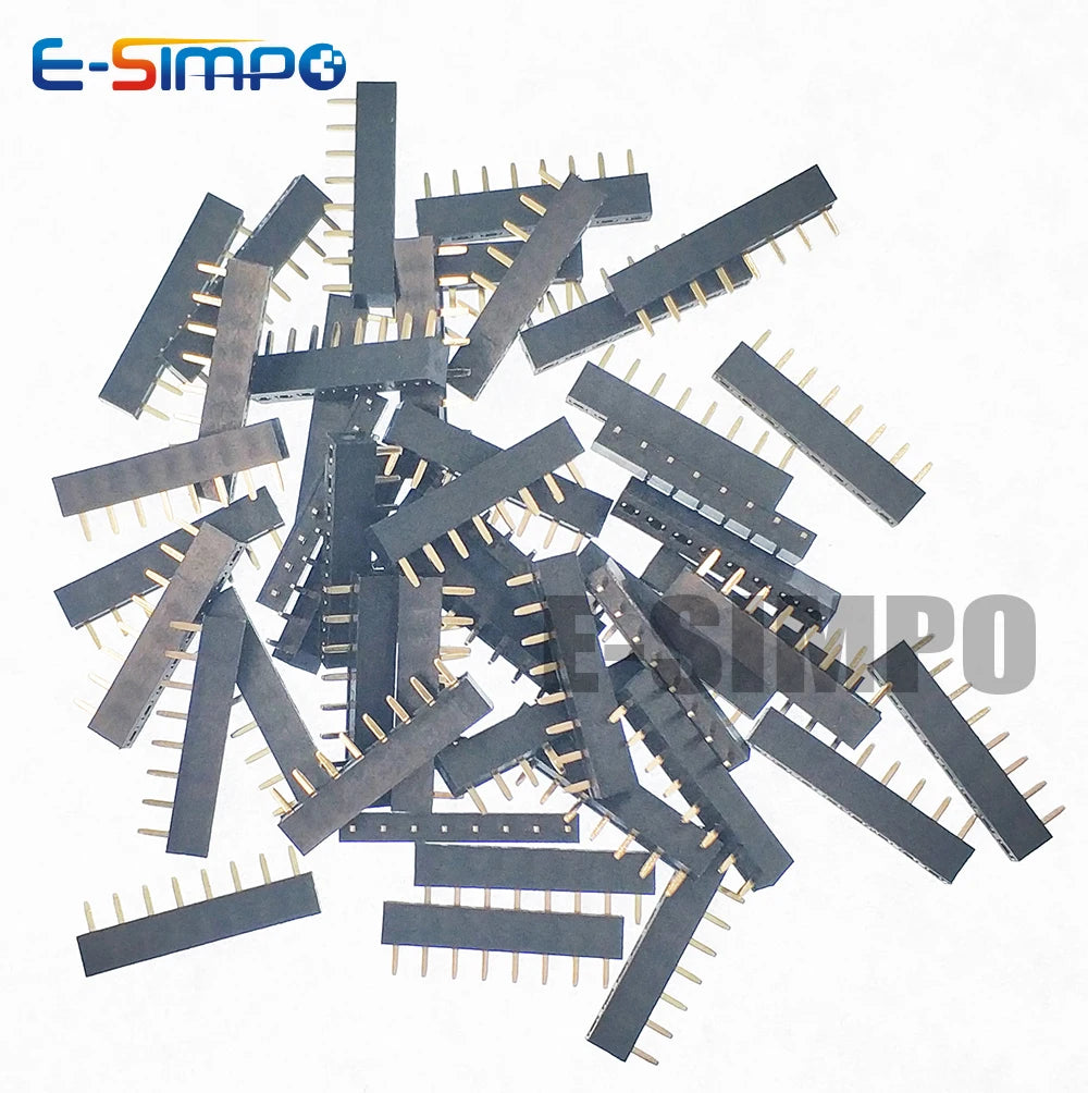 100pcs 2.54mm PH3.5 Low Short Profile Straight Single Row 1x2/3/4/5/8/10/12/24P Rohs Gold PCB Female Pin Header Socket Connector
