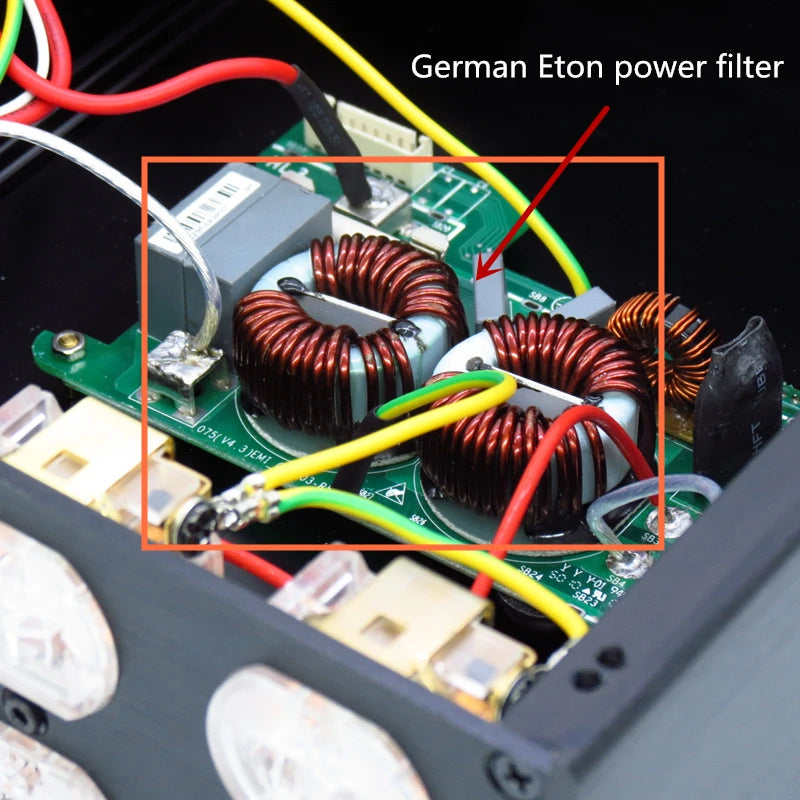 High-End hifi Audio Noise Filter,Power Filter, Power Purifier with EU Schuko socket US power socket Audio power filter purifier