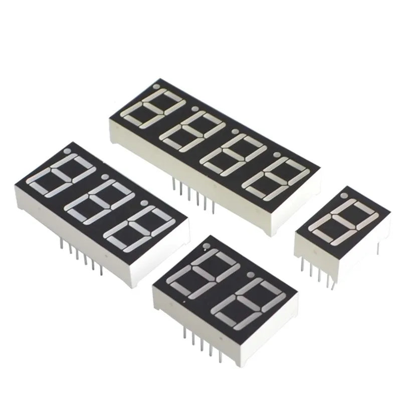5Pcs 0.28 Inch Digital Tube LED Display 1Bit 2Bit 3Bit 4Bit Display Common Anode / Cathode 0.28"/0.36"/0.4"/0.56" 7 Segment Red