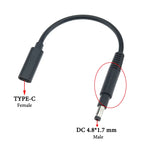 Cltgxdd USB 3.1 Type C Female to 4.0*1.35 5.5*2.5 4.5*3.0 4.0*1.7mm Male DC Plug Jack PD Power Charger Adapter Connector Cable